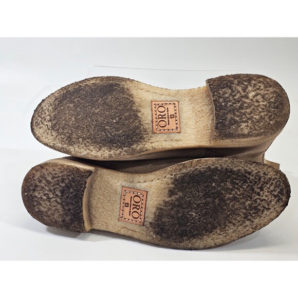 ORO 13 Alicante Crepe Chelsea Boots Tan Suede‎ Leather Calf Ankle Pull On Shoes main image 7